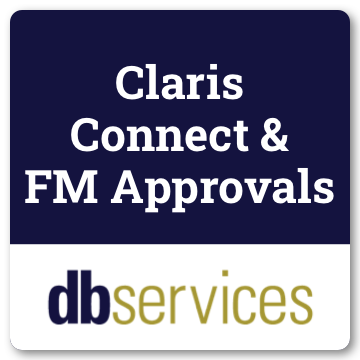 Claris Connect & FM Approvals logo