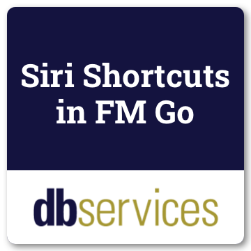 Siri Shortcuts in FM Go logo